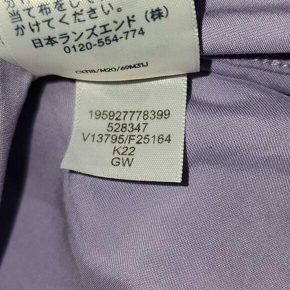 LL Bean lilac Long Sleeve Tunic Top size 14 - Picture 7 of 12